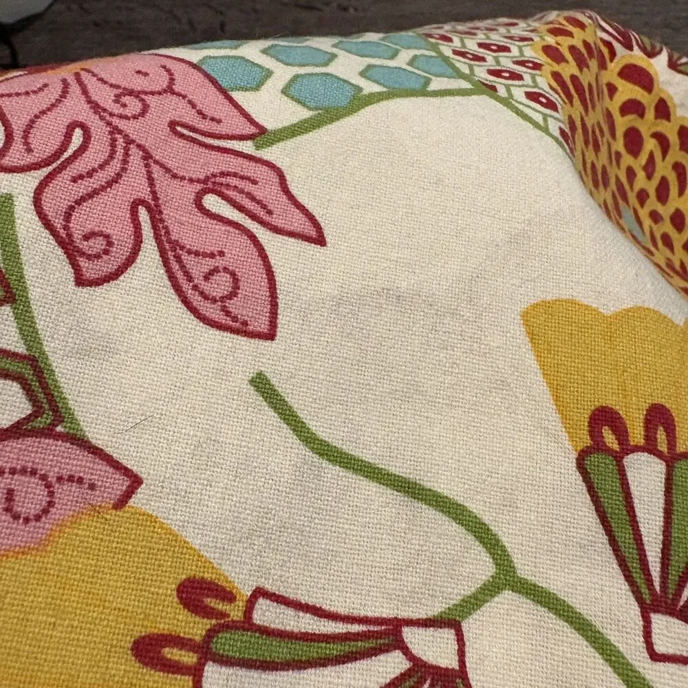 Pier 1 Table Runner Vibrant Colors Cottagecore Shabby Chic Dopamine Maxamalist
